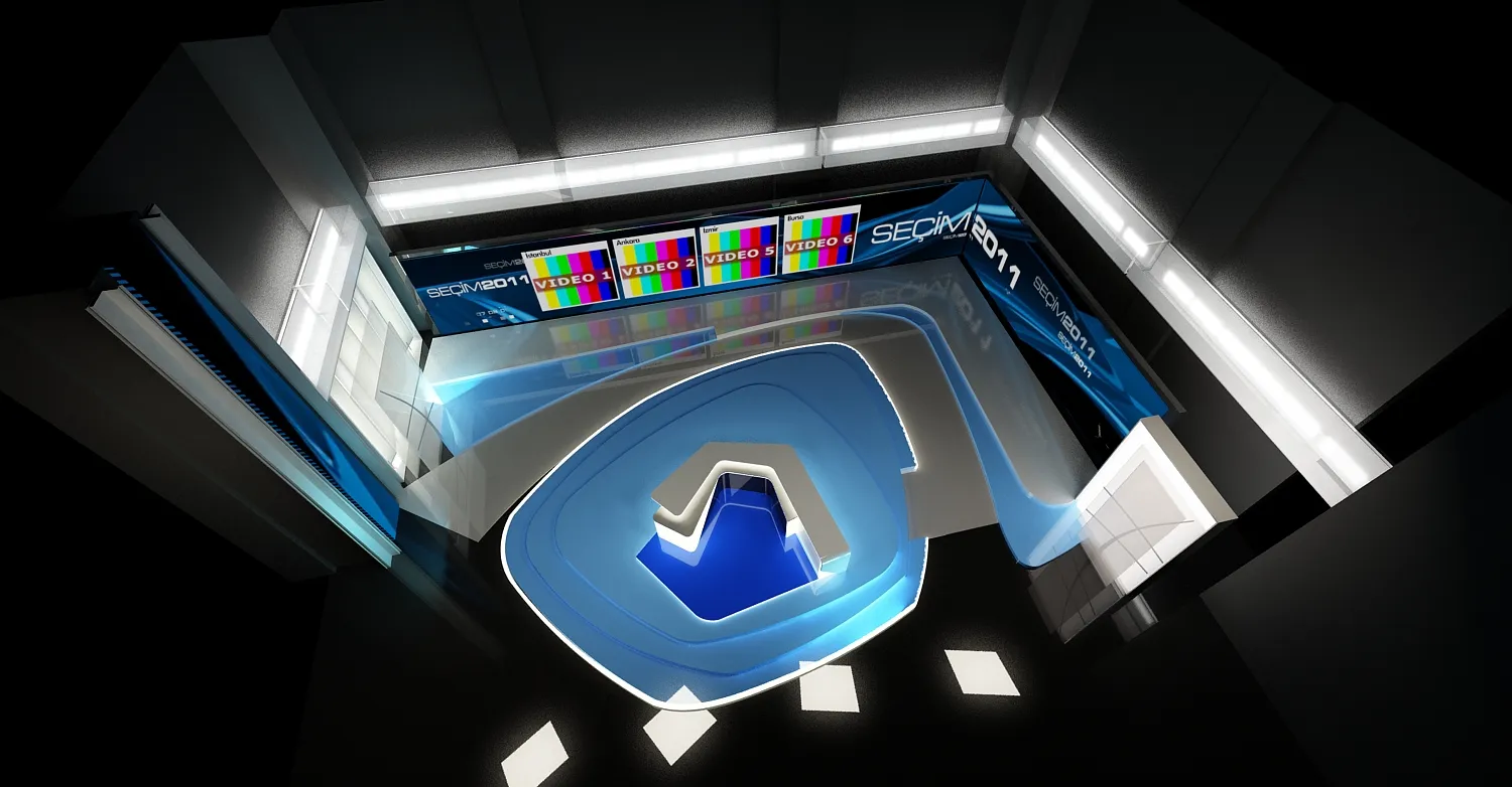 Channel Branding Identity related to News Studio Video Wall design samples V1.